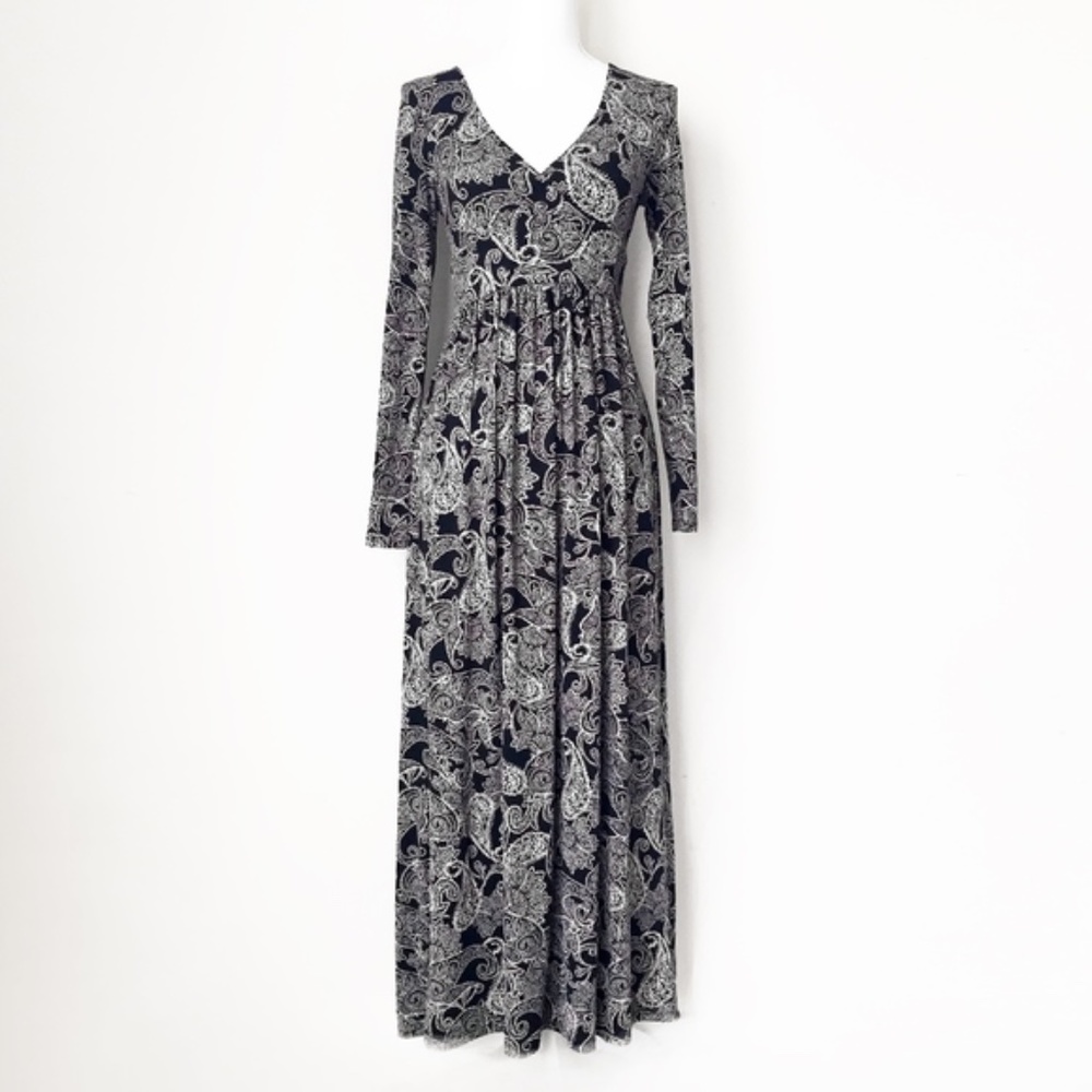 Urban Outfitters Paisley V-Neck Maxi Dress, Size S